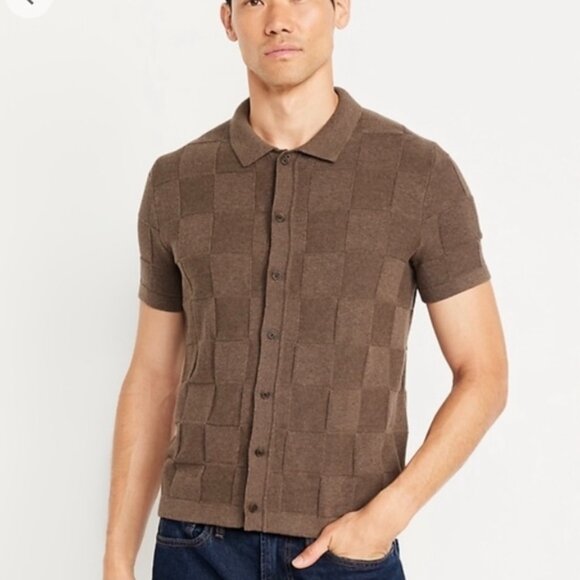 Mens Short Sleeve Knit Polo - Picture 3 of 7